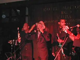 Segundo at the Hotel Nacional de Cuba with a standing ovation in 2002