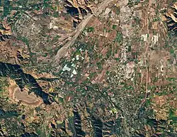 satelital view of the commune