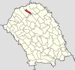 Location in Botoșani County