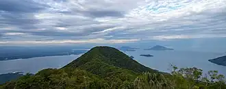 On top of Conchagua on a lookout called (Mirador Espiritu de la Montana), which overlooks the Gulf of Fonseca