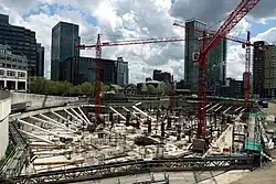 Construction of Riverside South, May 2013