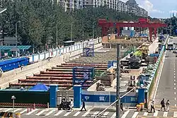 Line 18 construction site