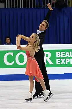 Penny Coomes and Nicholas Buckland at the 2016 European Championships