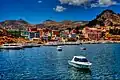 View of Copacabana from Lake Titicaca