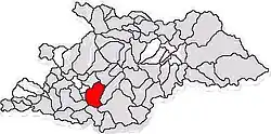 Location in Maramureș County