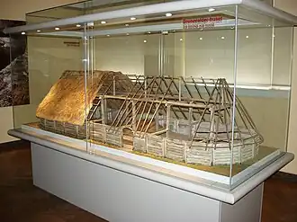 Model of a Bronze Age house, Denmark
