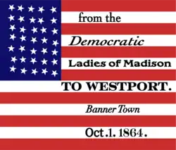 Digital remake of the flag given to the Democratic Party of Westport, Wisconsin[37]