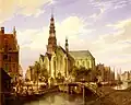 Painting by Dommersen of Amsterdam