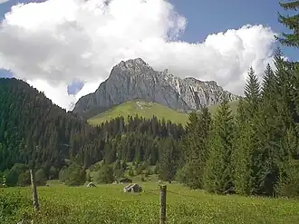 Cornettes de Bise at 2,432&nbsp;m (7,979&nbsp;ft)