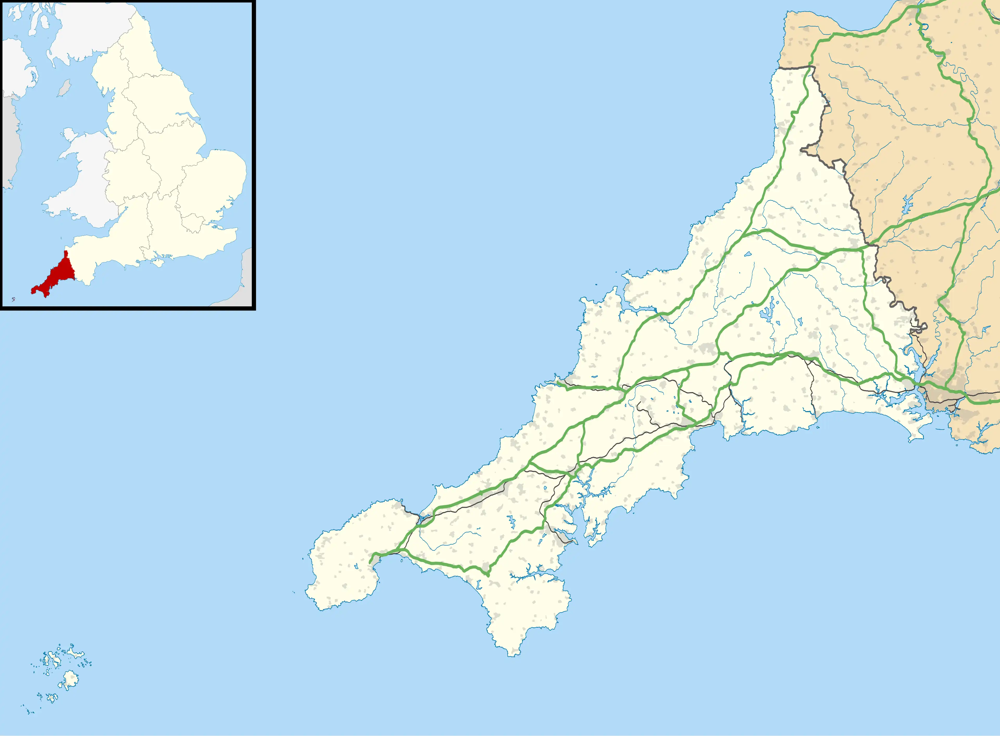 The Manacles is located in Cornwall
