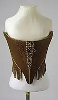 Linen stays, circa 1780