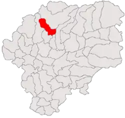 Location in Bistrița-Năsăud County