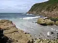 Porth Nanven where the Cot Valley meets the sea