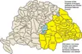 Counties of the Kingdom of Hungary claimed by the Romanian National Council on 9 November 1918