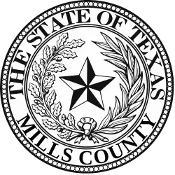 Official seal of Mills County, Texas