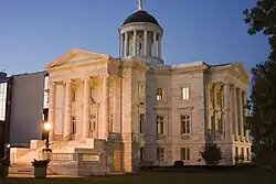 The exterior of the Somerset County Courthouse in Somerville, New Jersey.