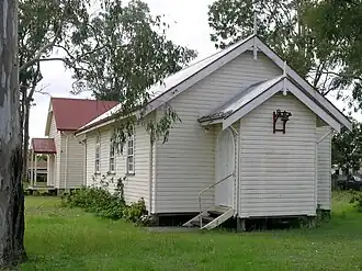 A church at Coutts Crossing.