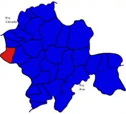 Location of Covelas