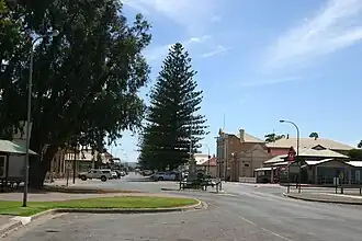The main street of Cowell in 2006