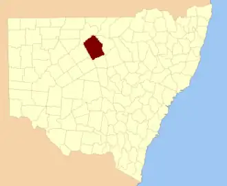 Location in New South Wales