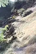 molten rock formations