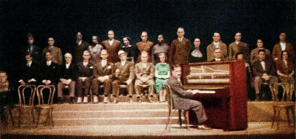 Cast of the Mercury Theatre presentation of The Cradle Will Rock
