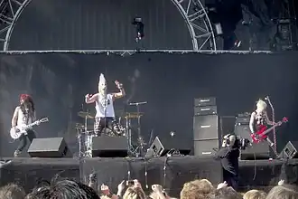 Crashdïet at Kaisaniemenpuisto 2012 in Finland