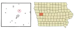 Location of Deloit, Iowa