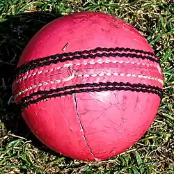 Used pink ball