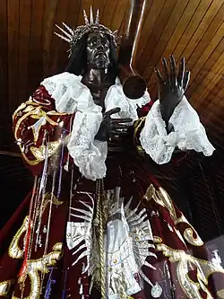 The Cristo Negro, at the Iglesia de San Felipe, Portobelo, Panama.