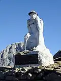 Cristo Pensante statue on summit