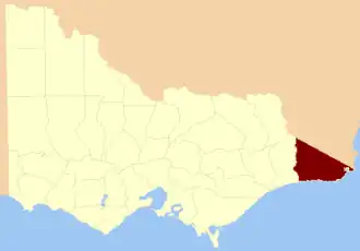 Location in Victoria