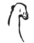Le Portel Cave, Ariège: incompletely outlined and deeply engraved figure, representing a part of an elongated neck, smoothly passing into part of the animal's forelimb on the proximal side. Its head is in profile, with a possibly re-engraved muzzle.[7]