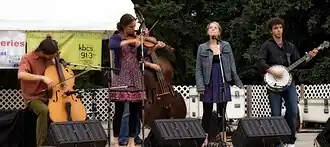 Crooked Still performing at the Kenmore Summer Concert Series in 2009