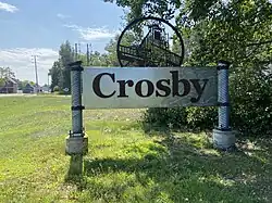 Welcome Sign in Crosby