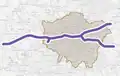 Map of the 5th phase of Crossrail 2019