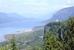 Crown Point and Vista House, taken from Portland Women's Forum viewpoint