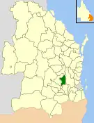 Location within Queensland