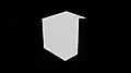 A mask based on the cryptomatte image with the cube as selected object