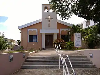 Church at the town plaza