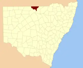 Location in New South Wales