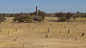 Chimney from the Cumberland Battery, Sept 2015