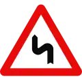 Double curve, first to the left
