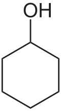 Skeletal formula of cyclohexanol