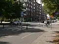 Cyclist crossing and pedestrian crossing (all other traffic must yield to the crossing footpath and cycling path)