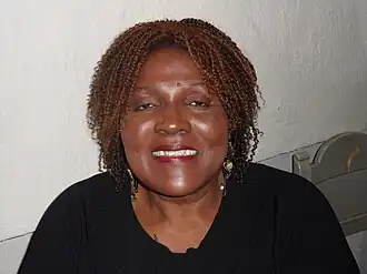 Peters inside the Backen Church in 2012