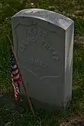 Union soldier Isaac Fretz, Union Grounds.