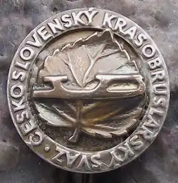 Lapel pin of the Czechoslovak Figure Skating Union