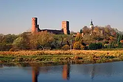 Vistula River near the Duke of Masovia Castle in Czersk