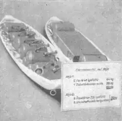 German "boat akja" (Boots-Akja) during World War II